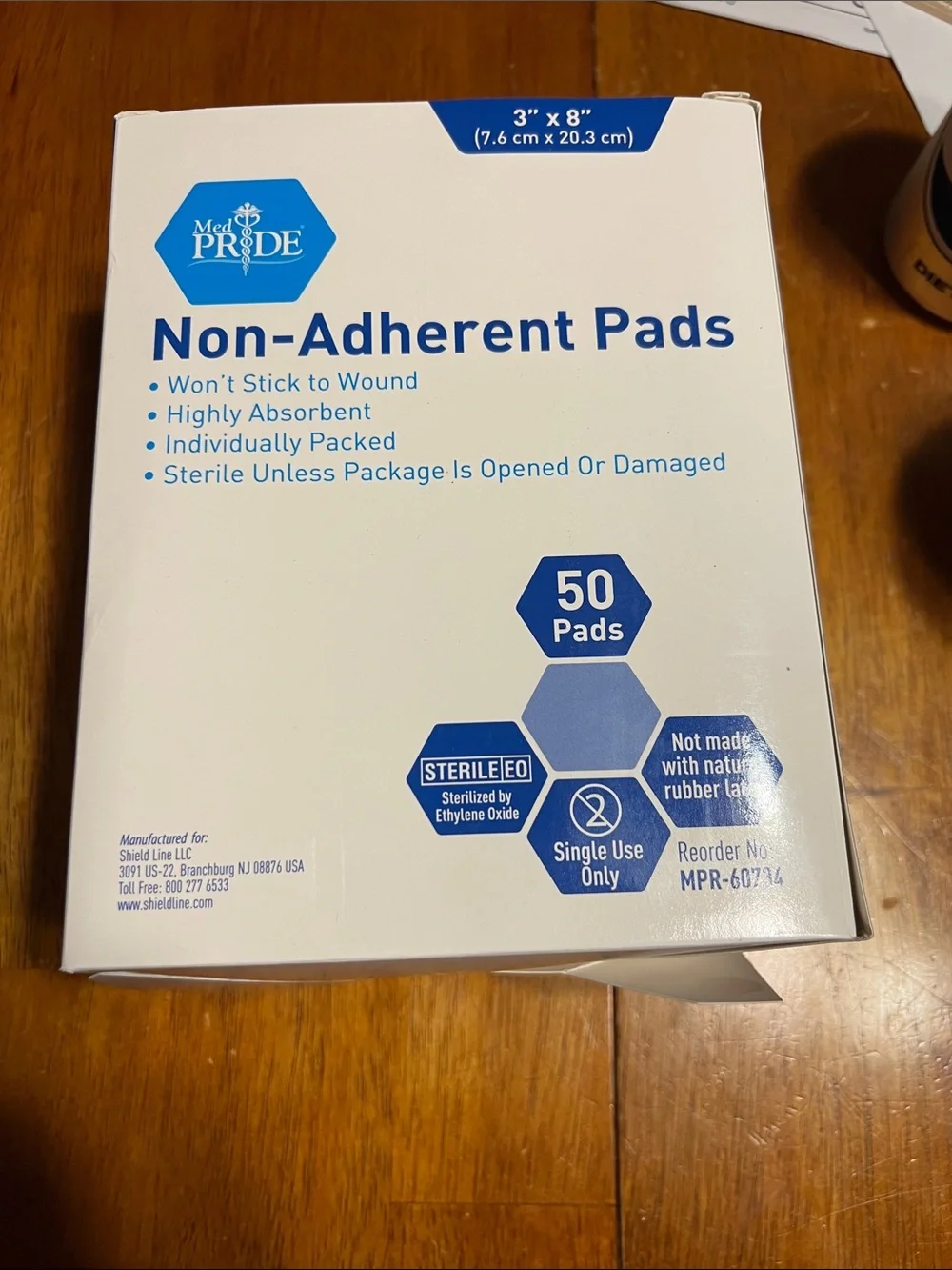 Non-Adherent Pads - White (50 Pads)